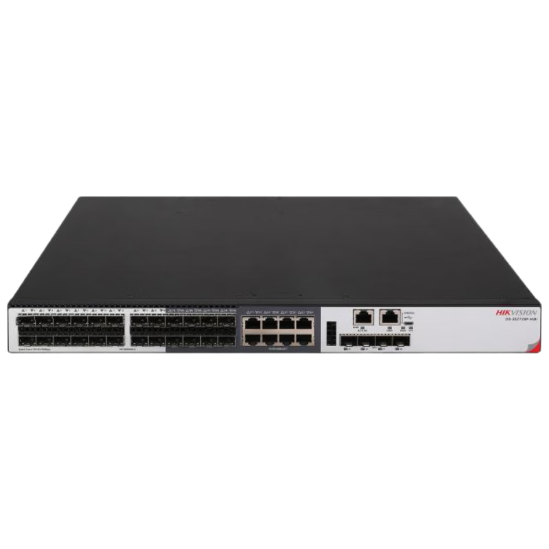海康威视二层千兆交换机(24千兆光-包含8千兆COMBO4万兆光)/ARP入侵检测/DS-3E2728F-H(B)